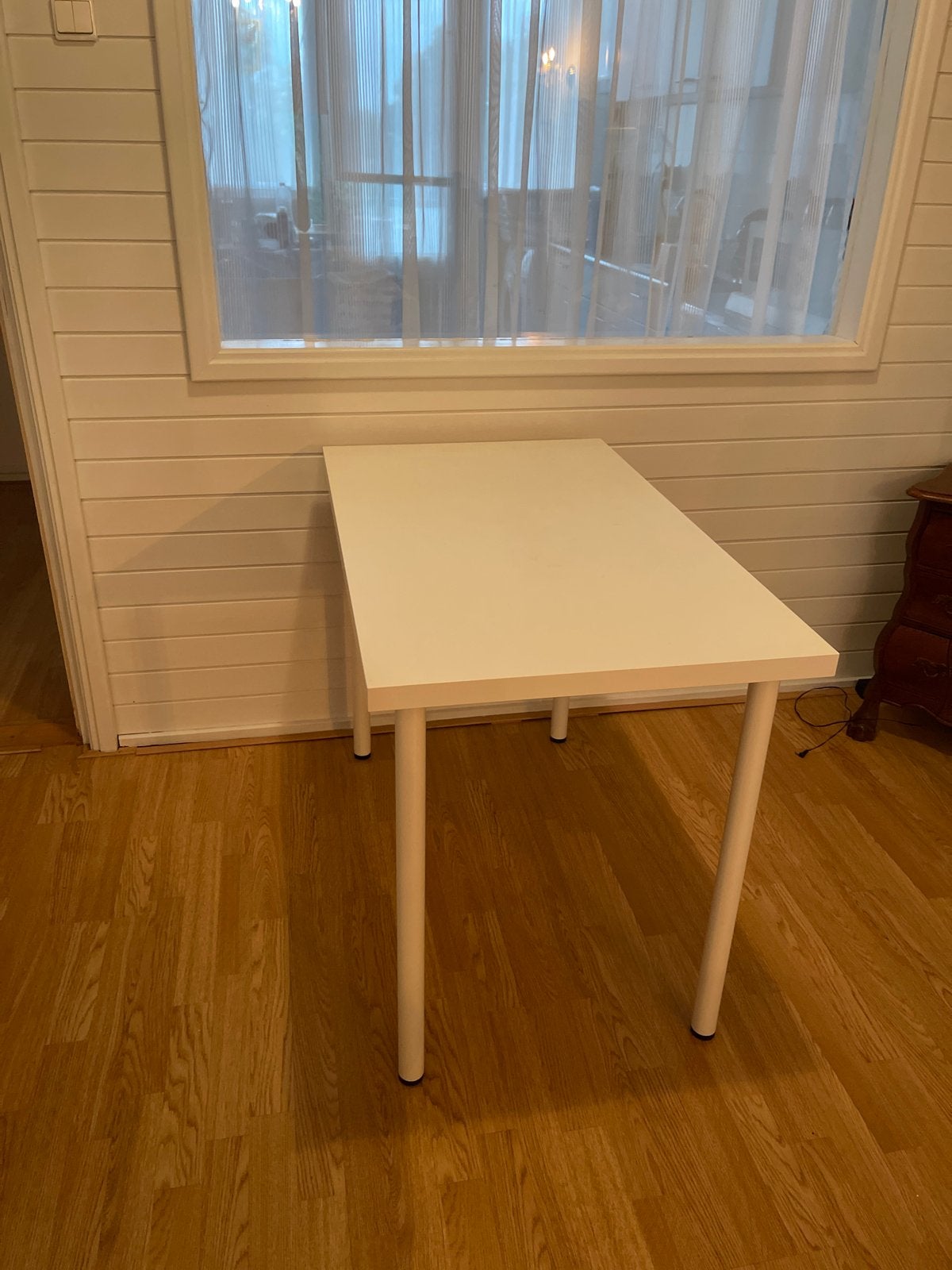 Witte IKEA tafel 100x60x72cm, Huis en Inrichting, Tafels | Eettafels, Overige materialen, Gebruikt, 100 tot 150 cm, Rechthoekig
