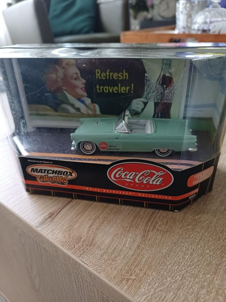 Matchbox Collectibles 1955 Ford T-Bird Coca Cola, Ophalen of Verzenden, Zo goed als nieuw, Auto, Matchbox