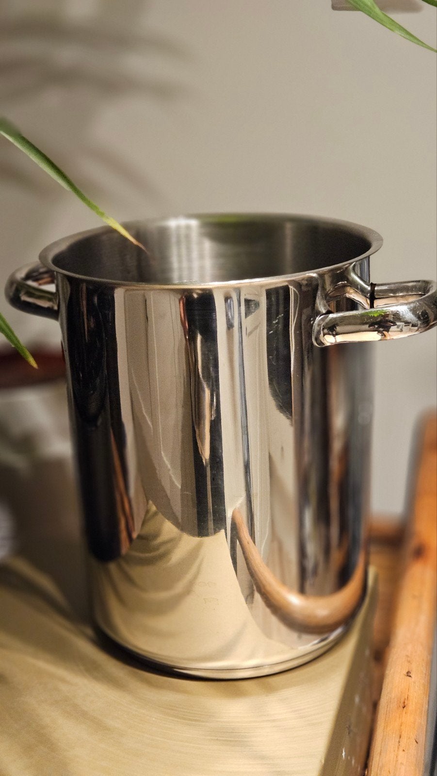 RVS Pasta pan 17.5 cm (ø) x 22 cm (H), Ophalen, Zo goed als nieuw, Rvs