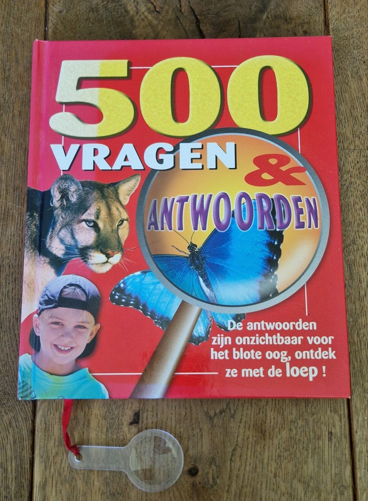500 Vragen & Antwoorden met Loep - Educatief Kinderboek, Ophalen of Verzenden, Zo goed als nieuw, Onbekend, Non-fictie