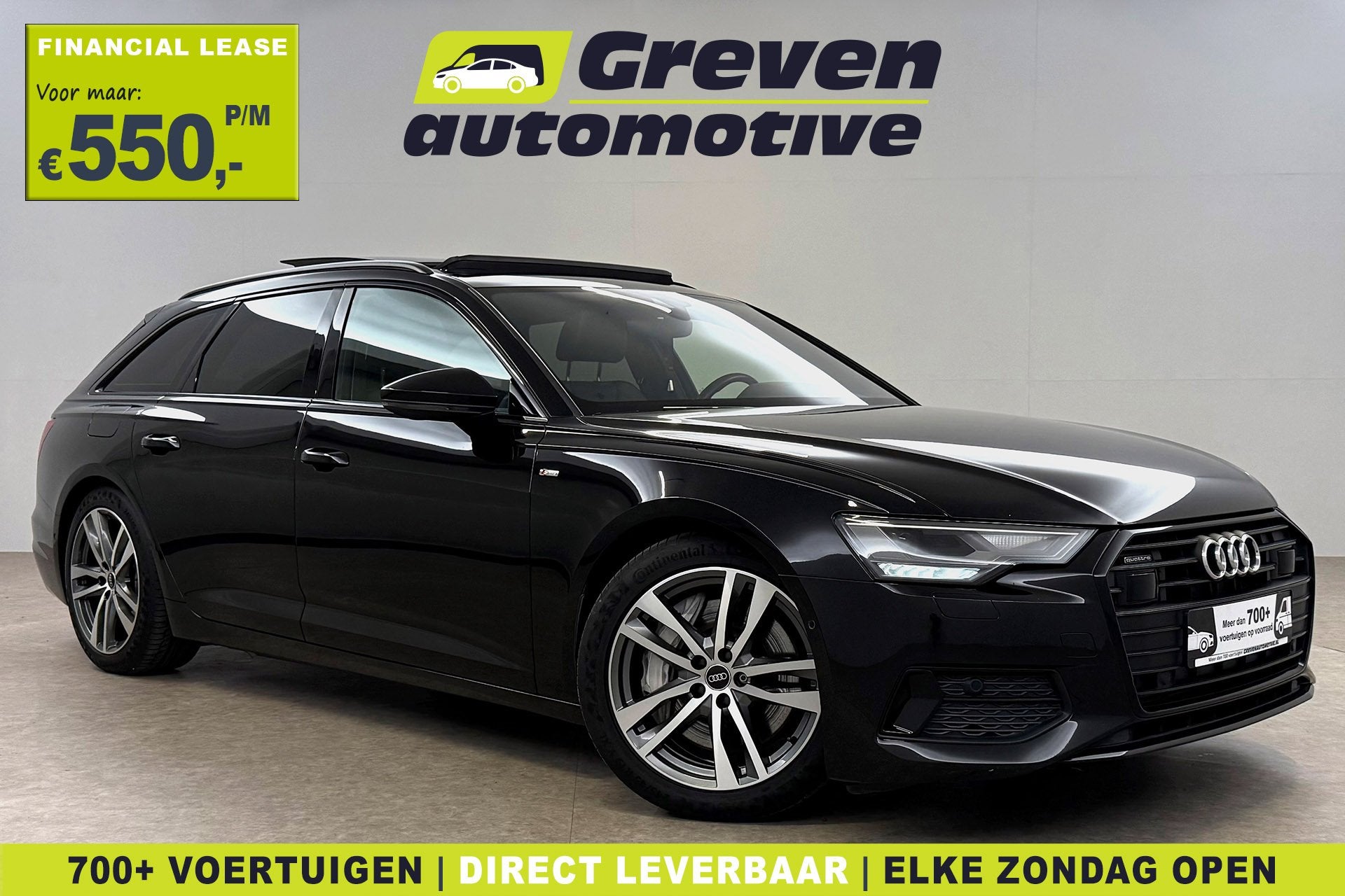 Audi A6 Avant C8 50 TFSI e Quattro S-Line | Pano | Virtual |, Auto's, Automaat, Gebruikt, Zwart, Vierwielaandrijving