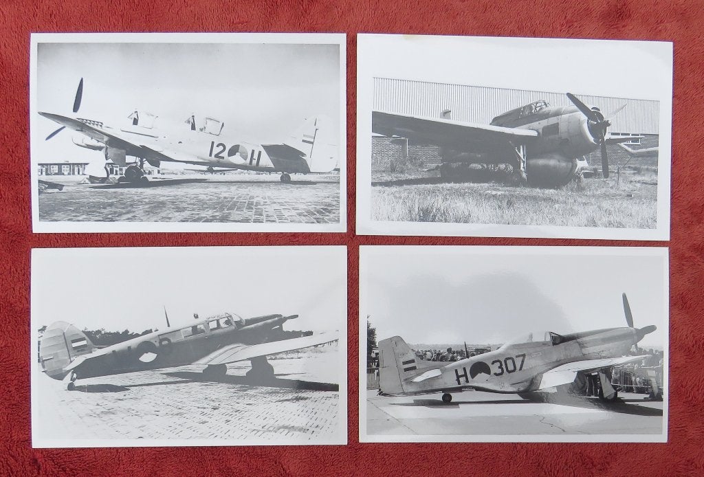4 foto's koninklijke luchtmacht / marine, Ophalen of Verzenden, Zo goed als nieuw, Kaart, Foto of Prent