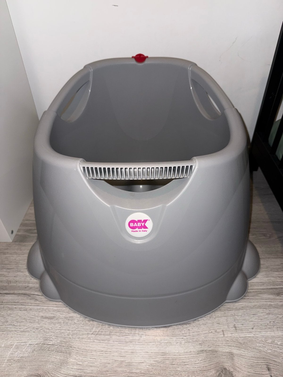 OK Baby opla douchezitje grijs, Kinderen en Baby's, Badjes en Verzorging, Ophalen, Gebruikt, Badje, Overige merken
