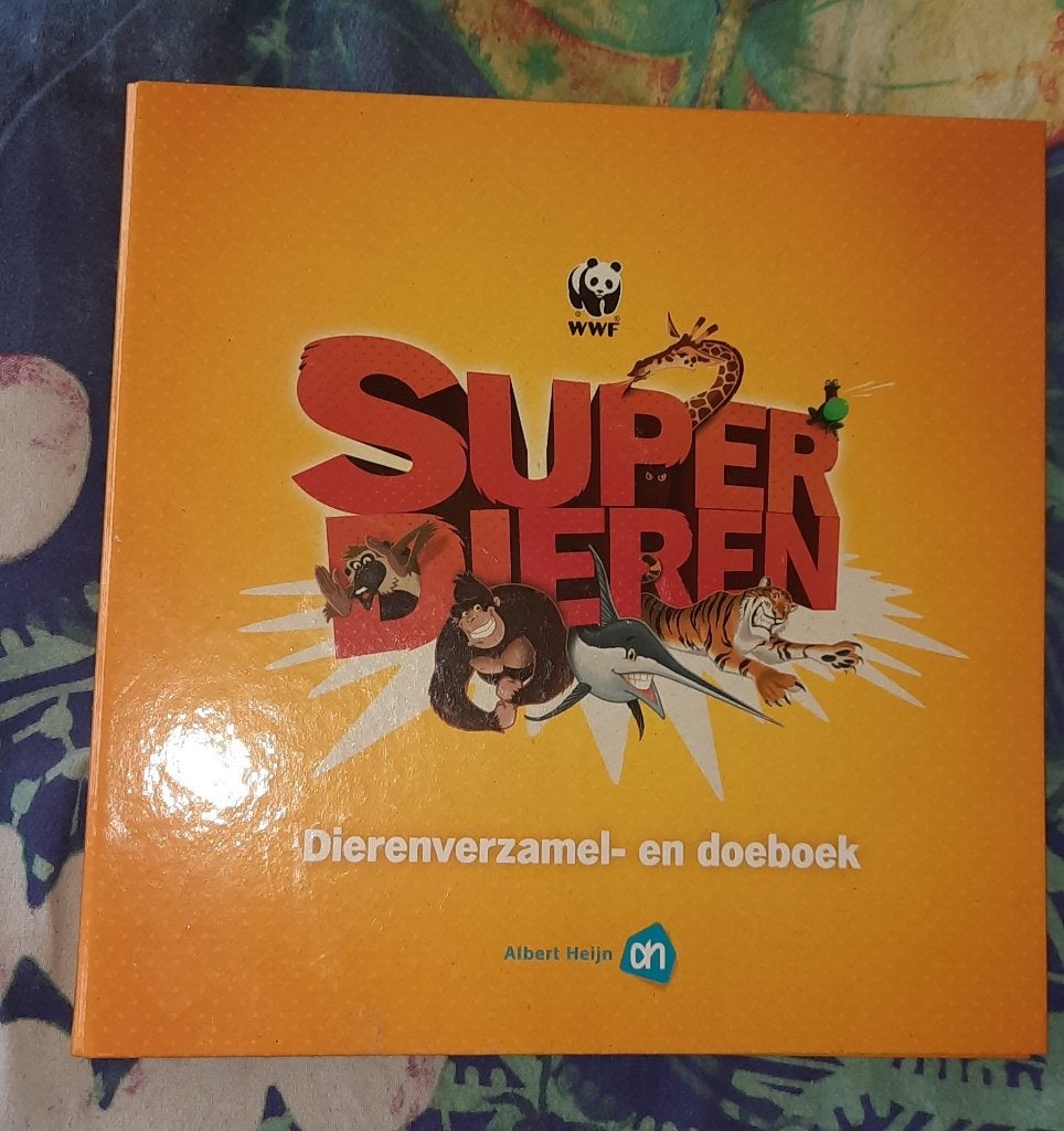 Super Dieren Dierenverzamel- en doeboek geel AH, Albert Heijn, Ophalen of Verzenden