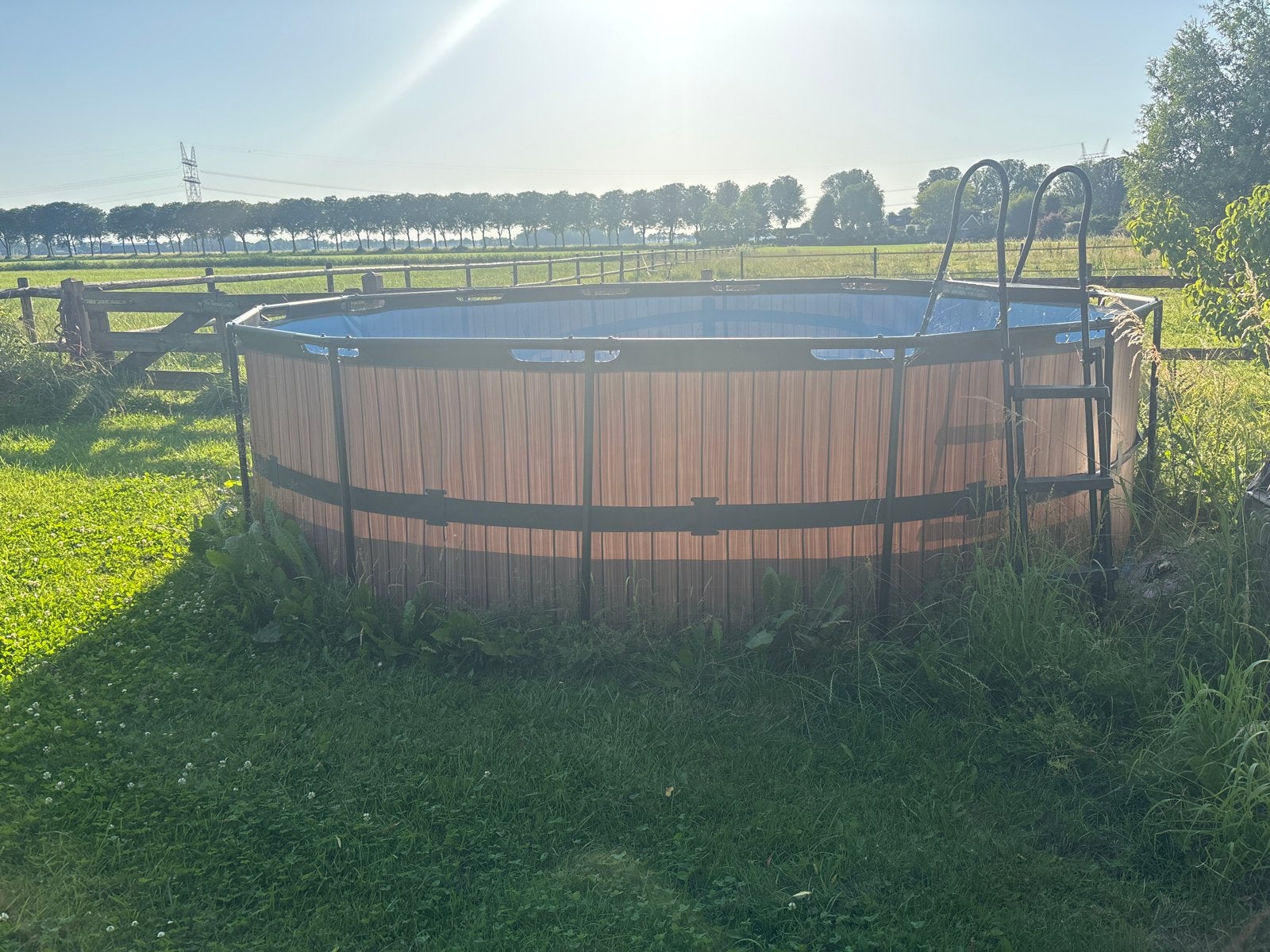 Zwembad 488x122 - Opzetzwembad met ladder, Gebruikt, Rond, 300 cm of meer, Ophalen