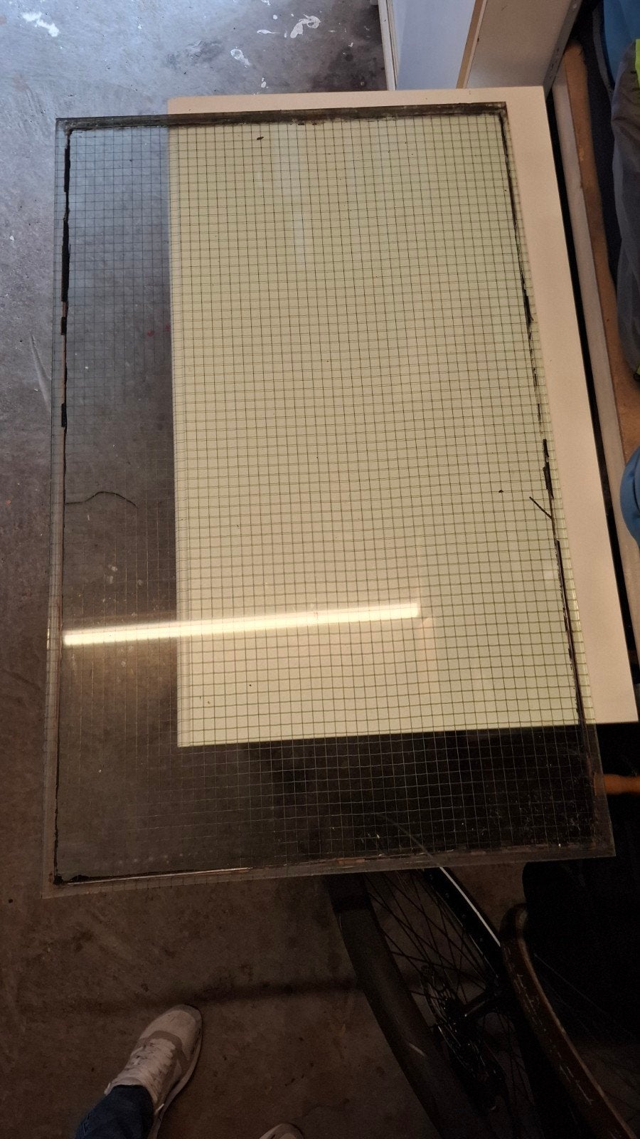 Veiligheidsglas/draadglas, Ophalen, Gebruikt, Minder dan 80 cm, 80 tot 120 cm
