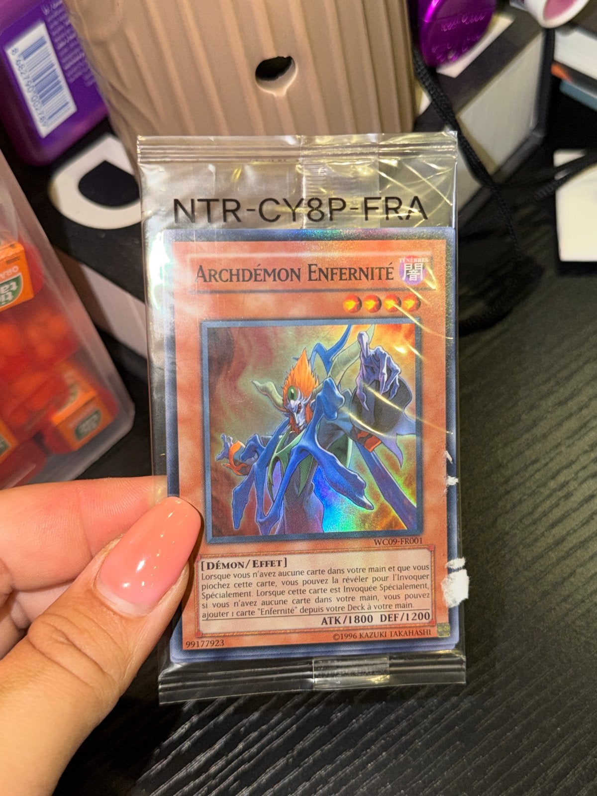 Yu-Gi-Oh! Archdemon Enfernité - Zeldzame Kaart, Ophalen of Verzenden, Nieuw, Losse kaart, Foil