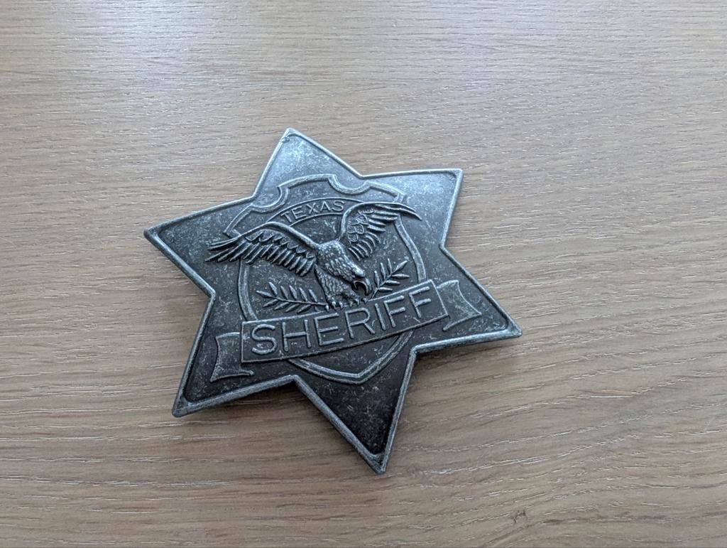 Sheriff speld zwaarder metaal, Ophalen of Verzenden, Gebruikt