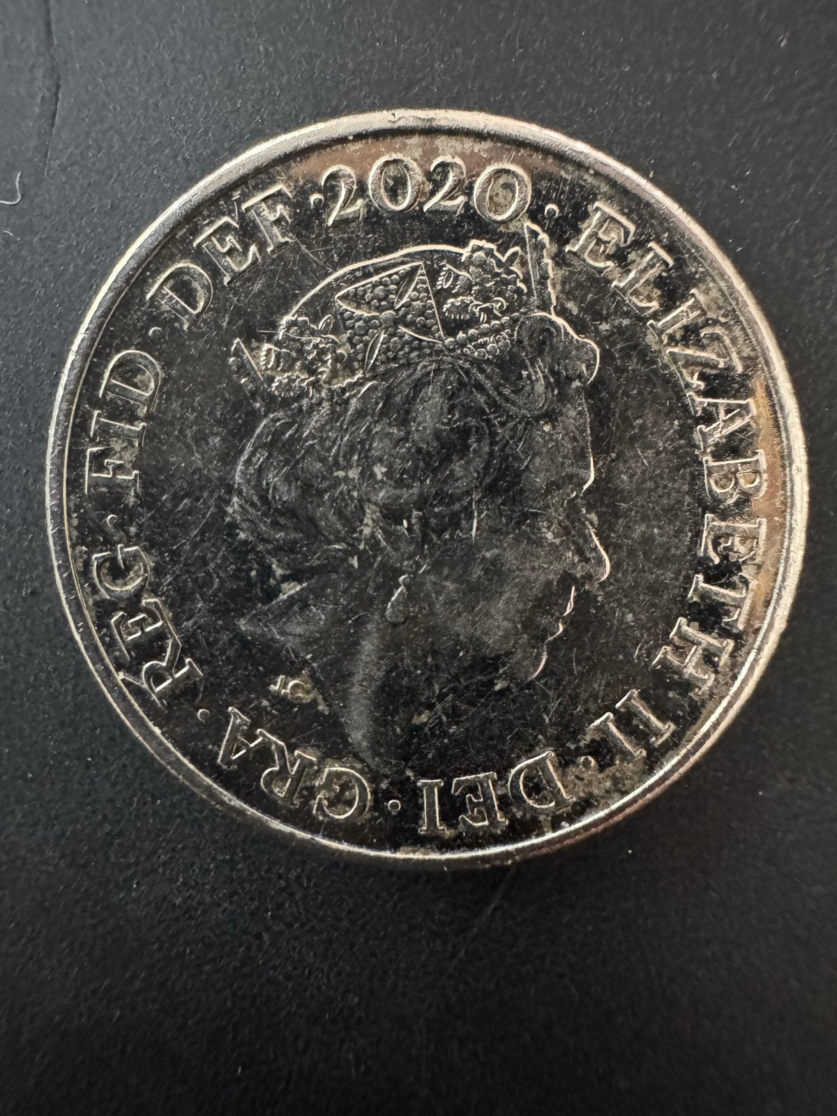 Britse 10 Pence munt 2020 - Koningin Elizabeth II, Ophalen of Verzenden, Overige landen, Losse munt