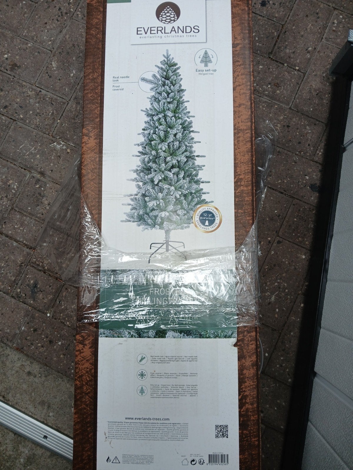 Kunstkerstboom 210 cm, Ophalen, Zo goed als nieuw