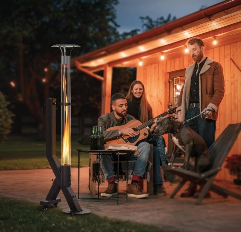 Pallet terrasverwarmer corten staal zwart, Ophalen of Verzenden, Nieuw