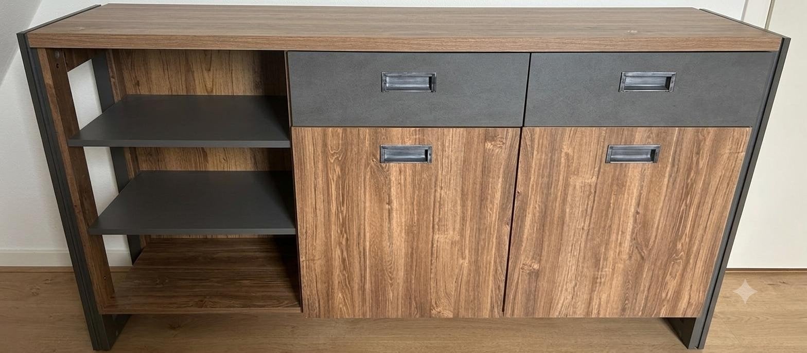 Dressoir industrieel, Ophalen, 25 tot 50 cm, Minder dan 100 cm