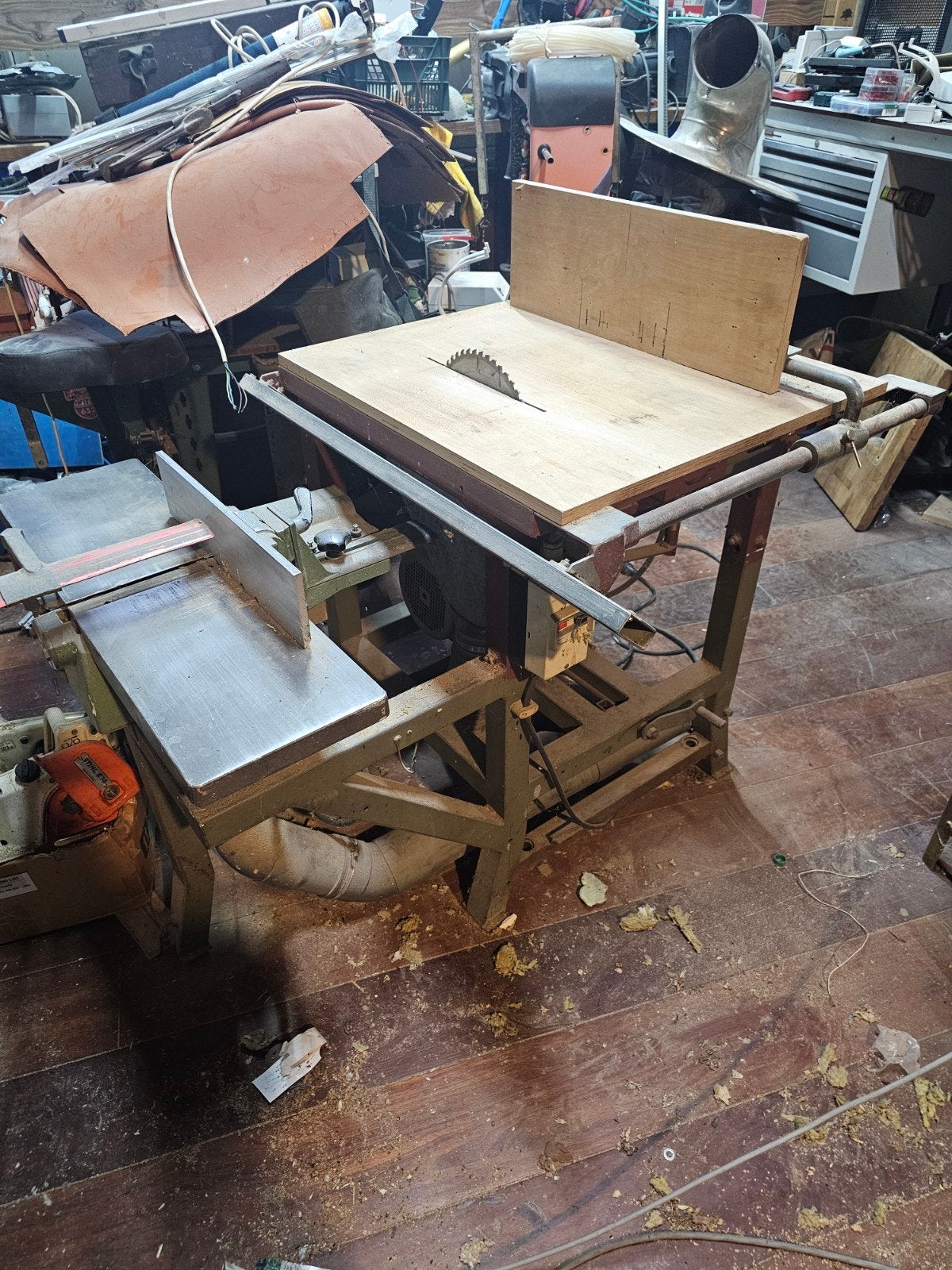 schaafmachine Inka  combi met zaagmachine., Ophalen, Gebruikt, Elektrisch