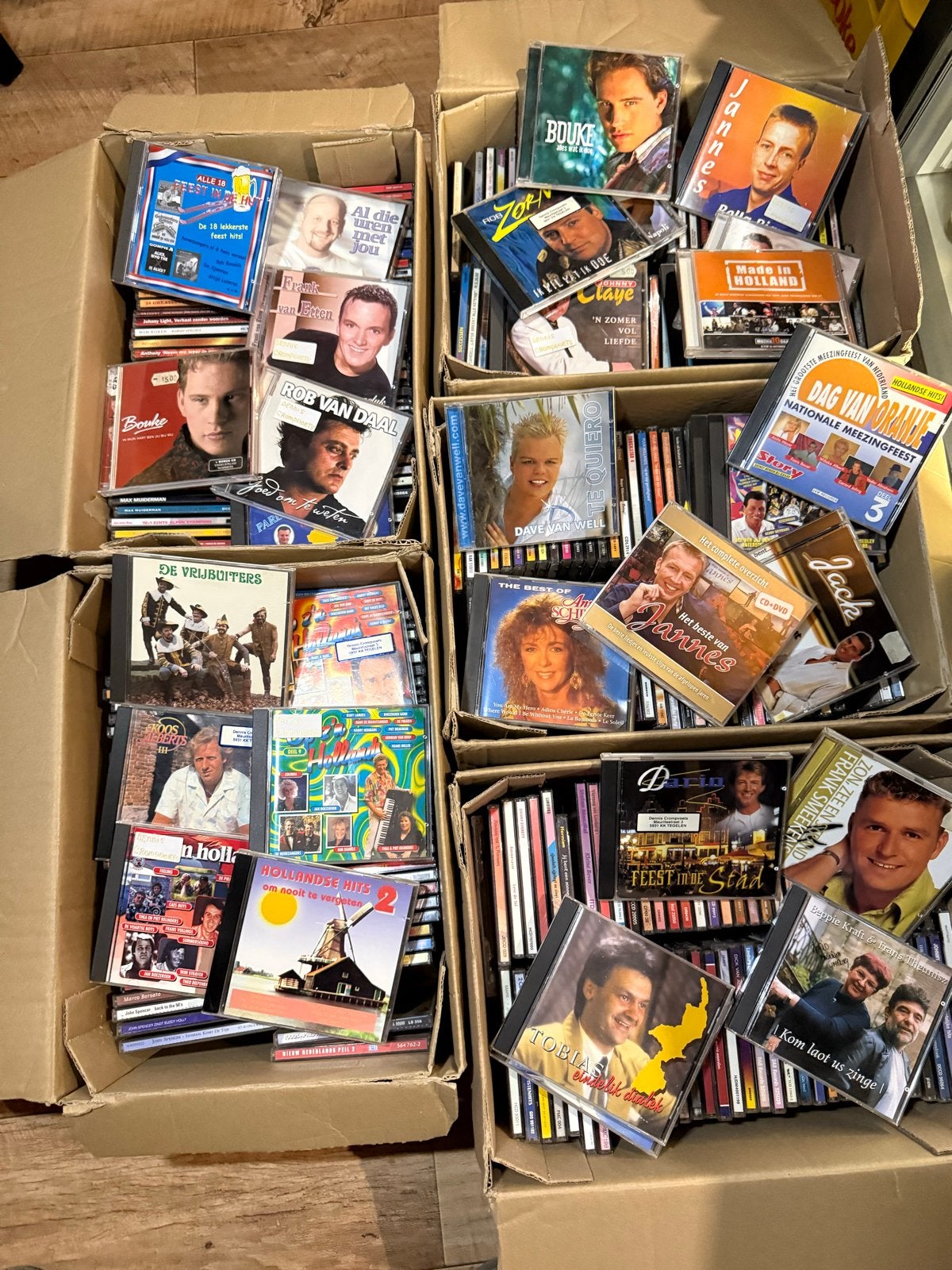 Grote partij originele piratenhits/nederlandstalige cd's, Cd's en Dvd's, Ophalen, Gebruikt, Overige genres, Inclusief doosje