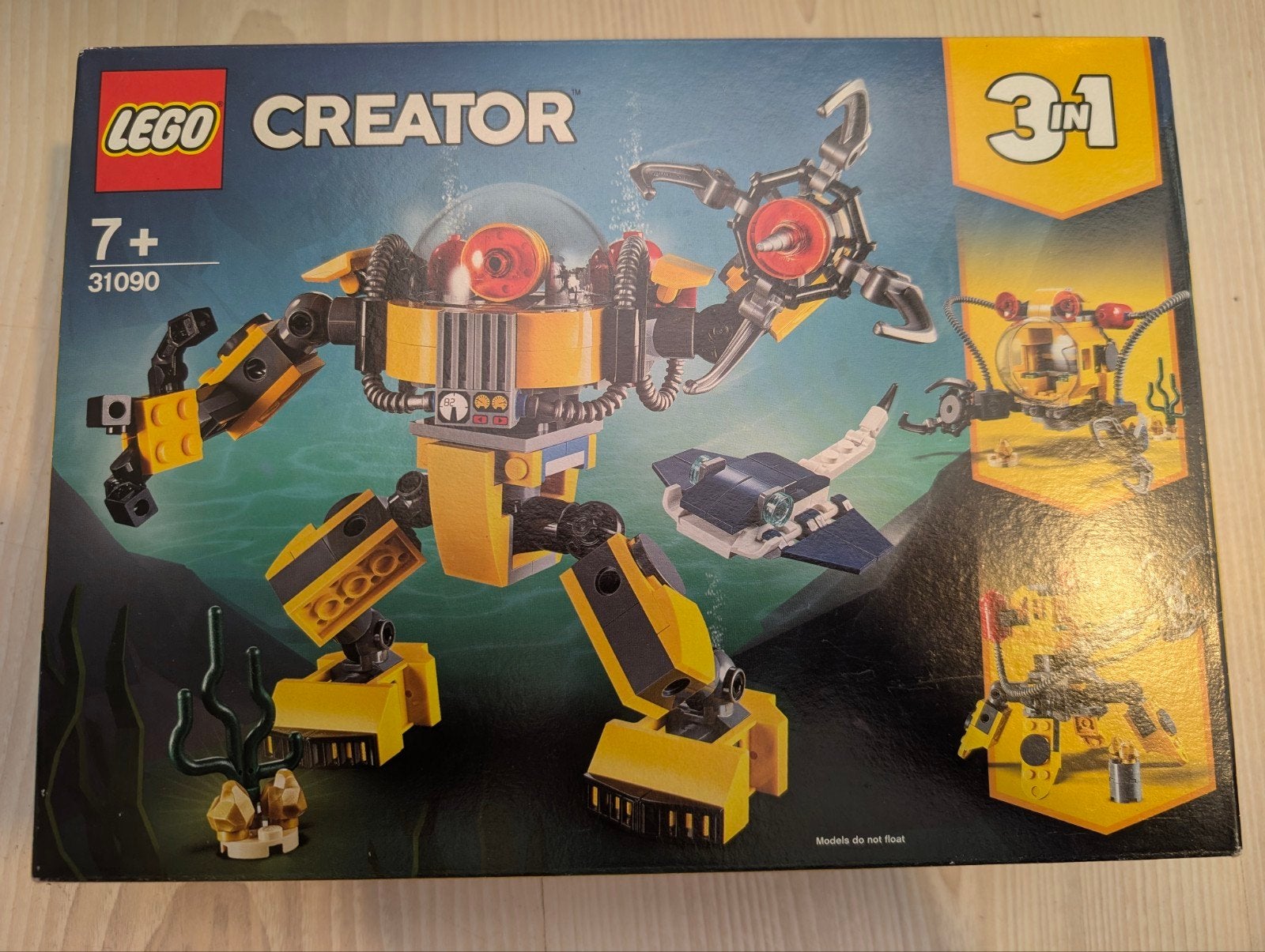 Lego Creator 3in1 Onderwaterrobot 31090, Kinderen en Baby's, Speelgoed | Duplo en Lego, Lego, Nieuw, Ophalen of Verzenden, Compleet