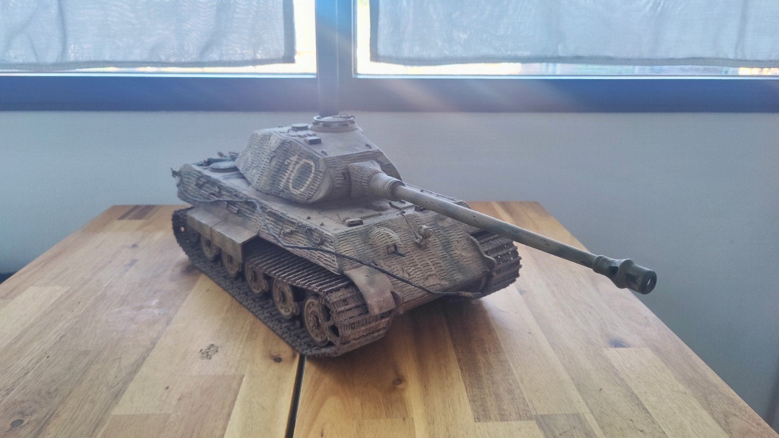 King Tiger Porsche 1:16 RC tank Heng Long, Ophalen of Verzenden, Gebruikt
