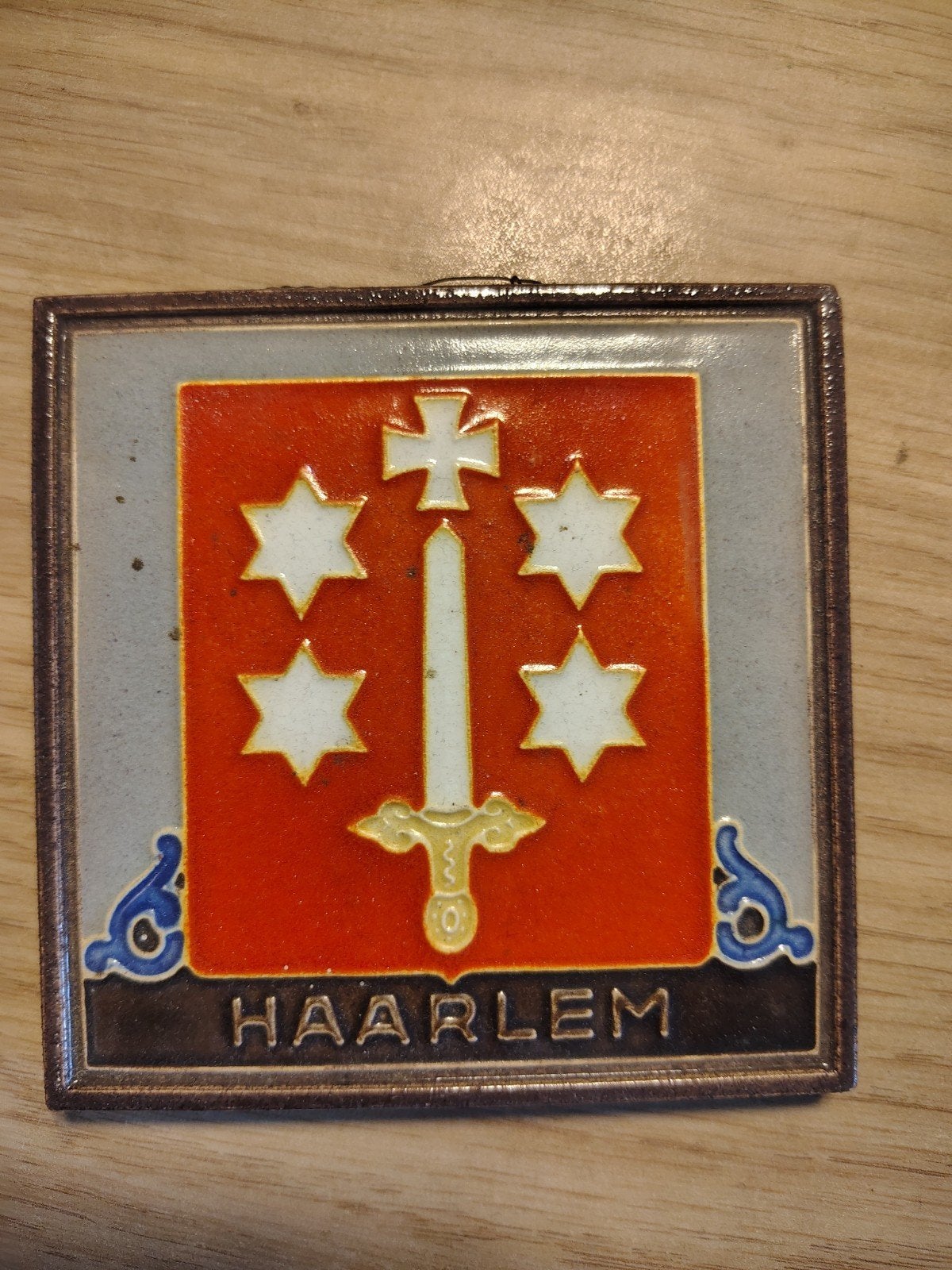 Westraven Haarlem Cloissoné Tegel, Ophalen of Verzenden