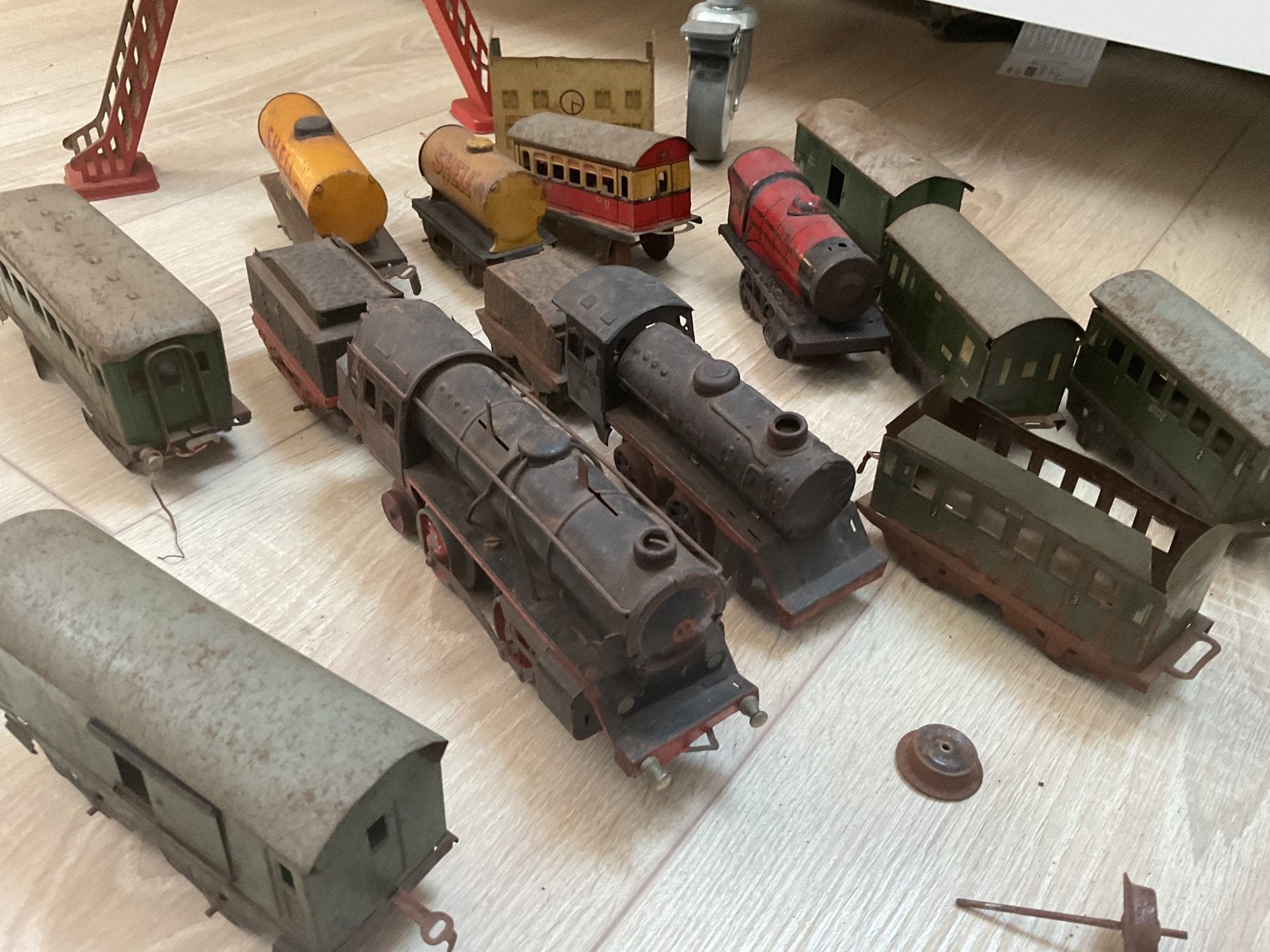 Stoommachine stoomtrein antiek speelgoed, Ophalen of Verzenden