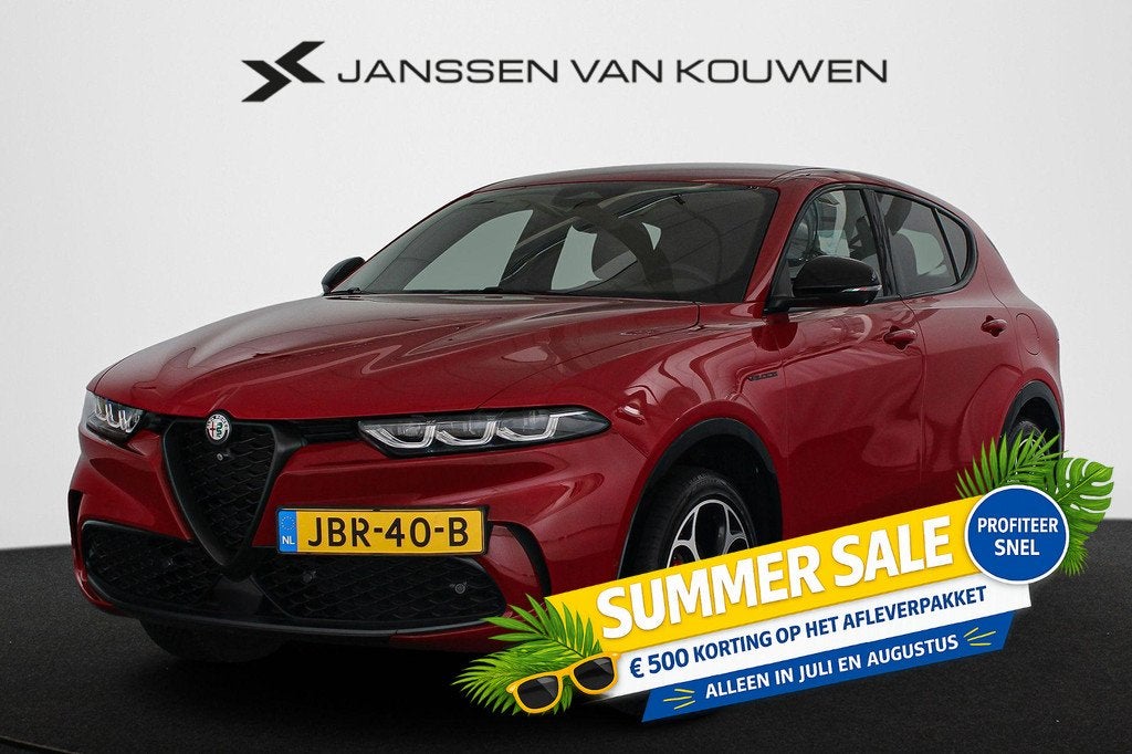 Alfa Romeo Tonale 1.3T PHEV Veloce Technologie Pakket Stoelv, Auto's, Alfa Romeo, Automaat, 4 cilinders, 700 kg, Bedrijf
