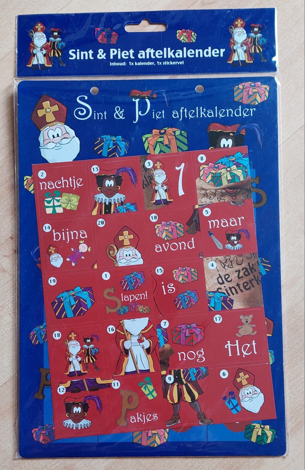 Sint & Piet aftelkalender, NIEUW, Ophalen of Verzenden, Nieuw