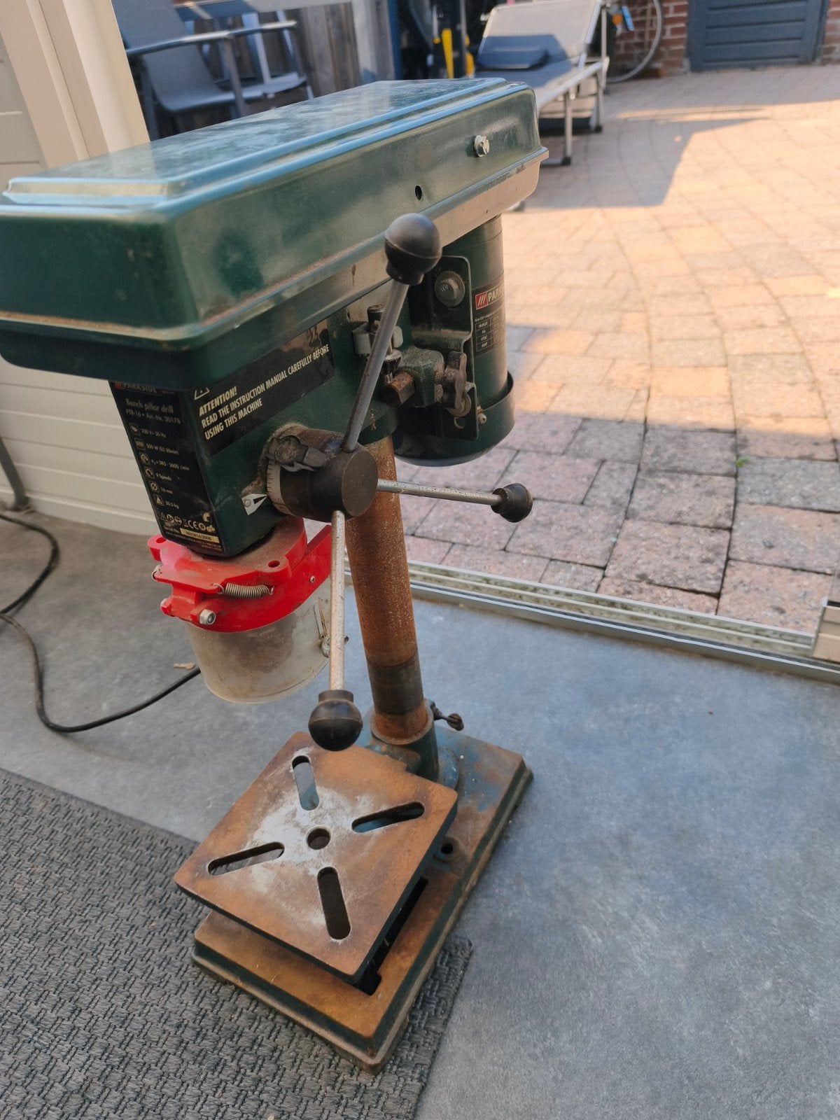 PARKSIDE 500 W KOLOMBOORMACHINE 16MM MET SLEUTEL, Doe-het-zelf en Verbouw, Gereedschap | Boormachines, Ophalen, Variabele snelheid