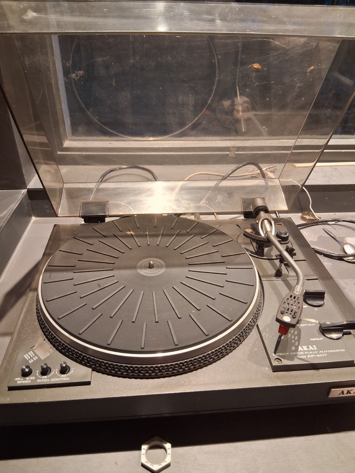 Akai platenspeler  direct drive fully automatic AP -207, Ophalen, Gebruikt, Akai