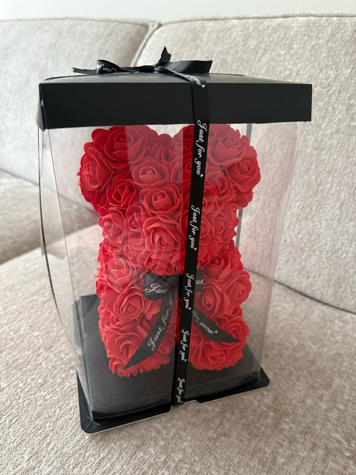 Rode Rozen Teddybeer - Perfect Cadeau, Ophalen of Verzenden, Zo goed als nieuw
