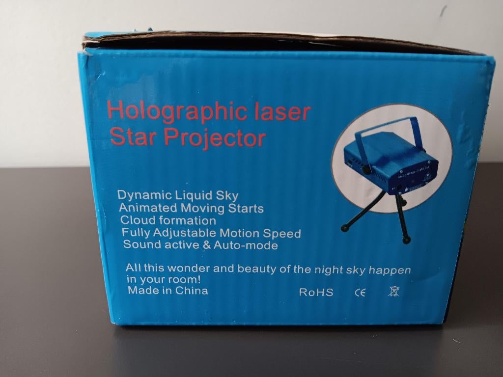 Mini laser projector rood groen met muziekstand, Ophalen of Verzenden, Gebruikt, Laser