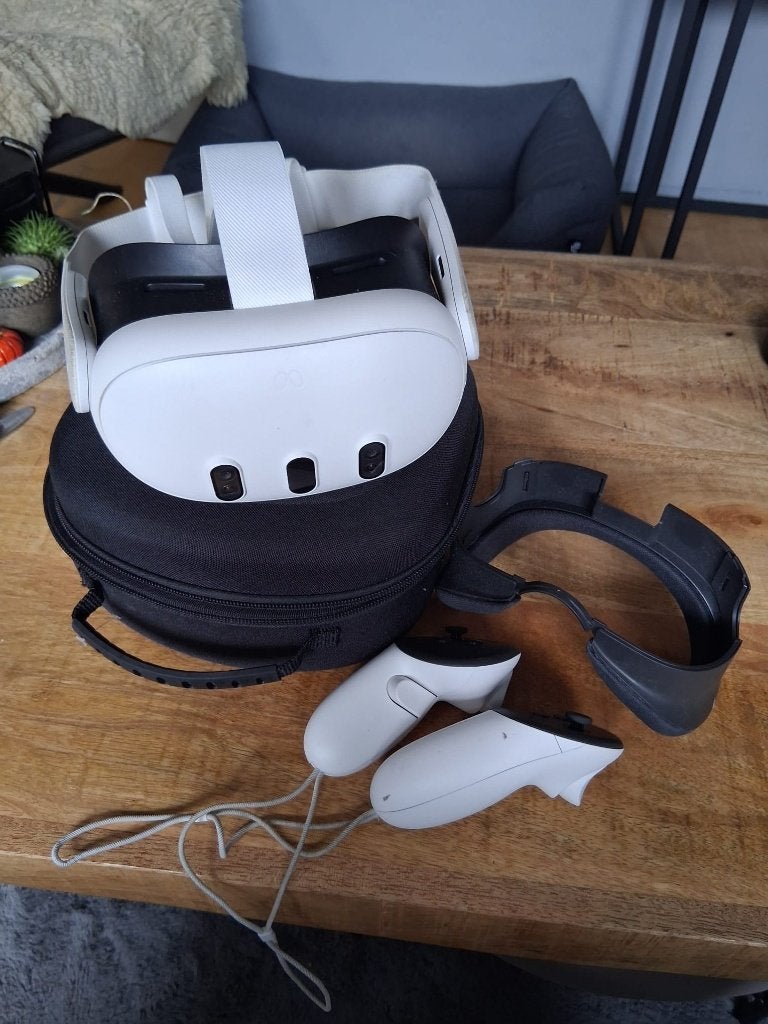 Meta Quest 3 512 GB VR-bril met opberghoes en comfort set, Ophalen of Verzenden, Zo goed als nieuw, VR-bril, Overige platformen