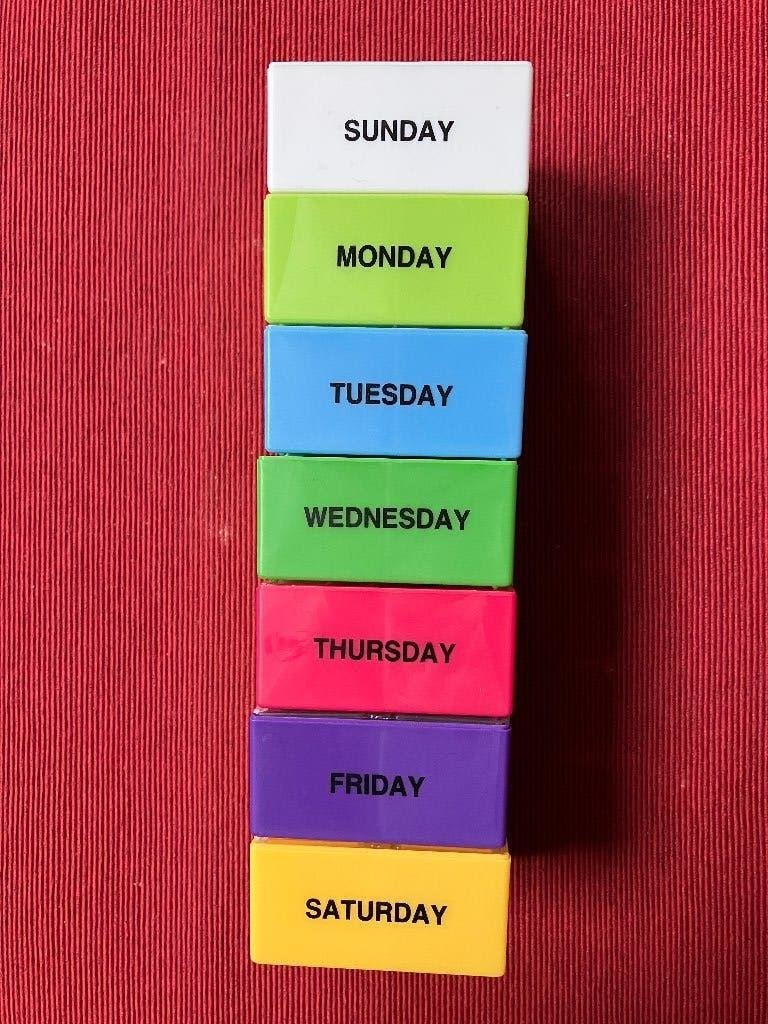 Pillendoos 7 dagen 4 vaks per dag, Ophalen, Zo goed als nieuw