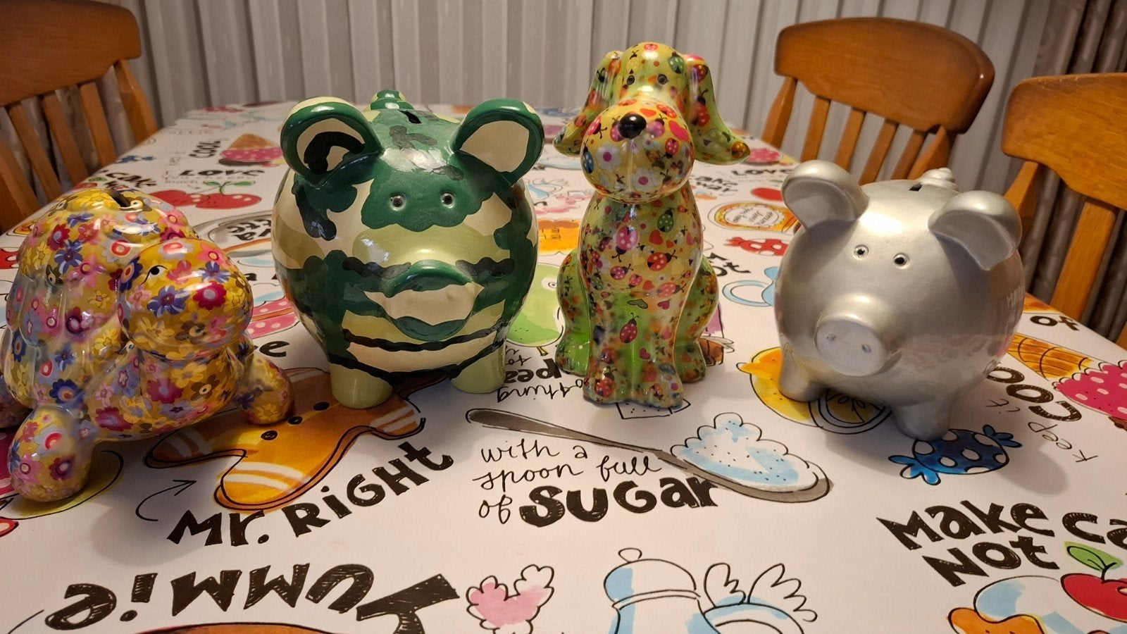 Leuke spaarpotten: varken, hond en schildpad, Verzamelen, Ophalen, Gebruikt, Steen, Aardewerk of Keramiek, Dier