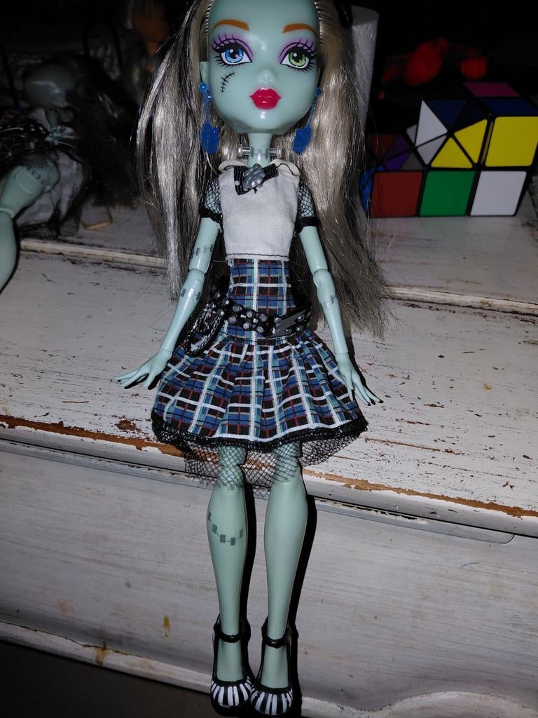 Monster High Frankie Stein pop - werkt perfect!, Ophalen of Verzenden, Gebruikt, Overige typen