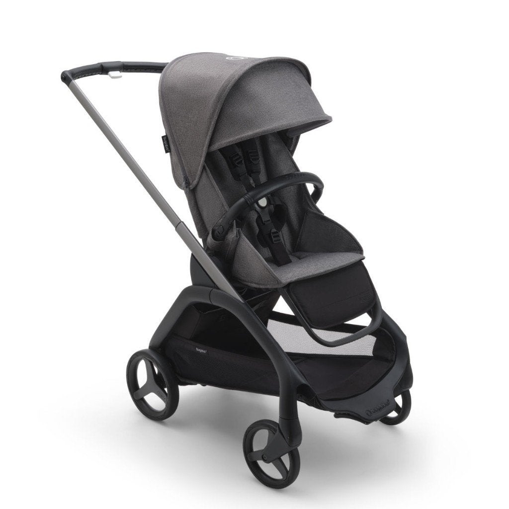 Bugaboo Dragonfly Kinderwagen -Graphite / Grey Melange NIEUW, Ophalen of Verzenden, Nieuw, Verstelbare rugleuning