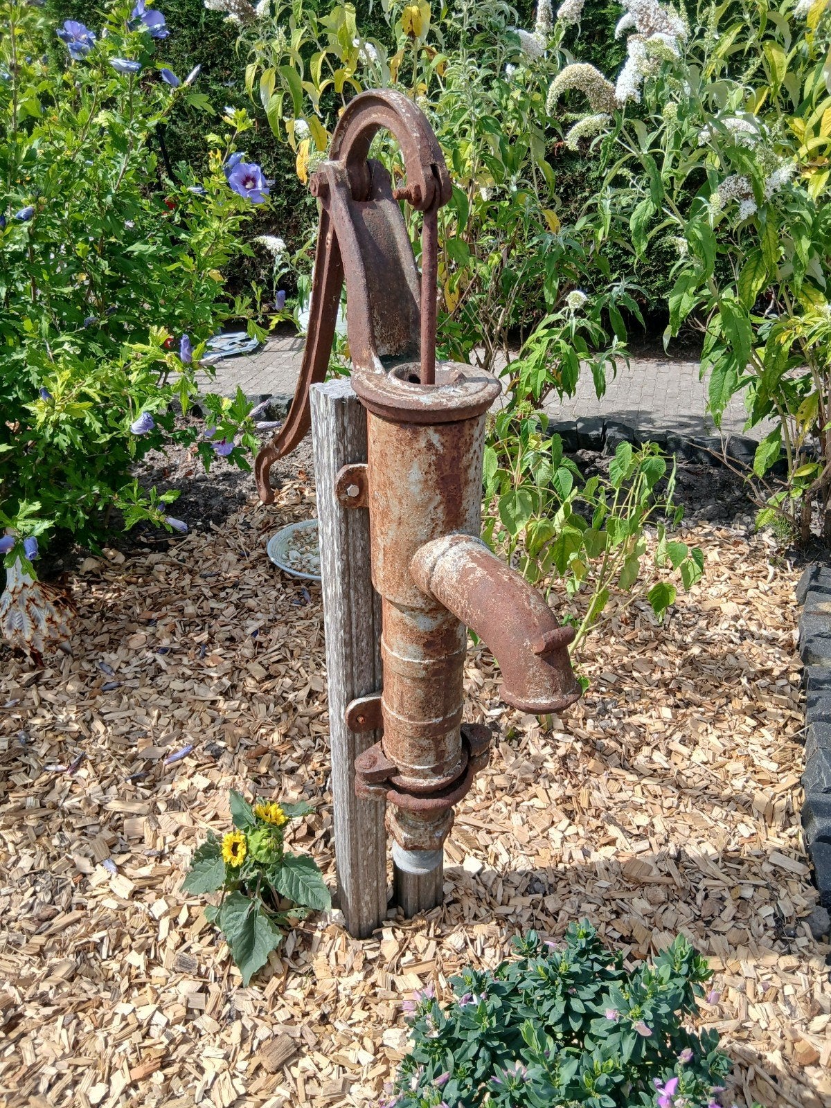 Oude handpomp voor tuin of decoratie, Ophalen, Gebruikt, Handmatig, Overige typen