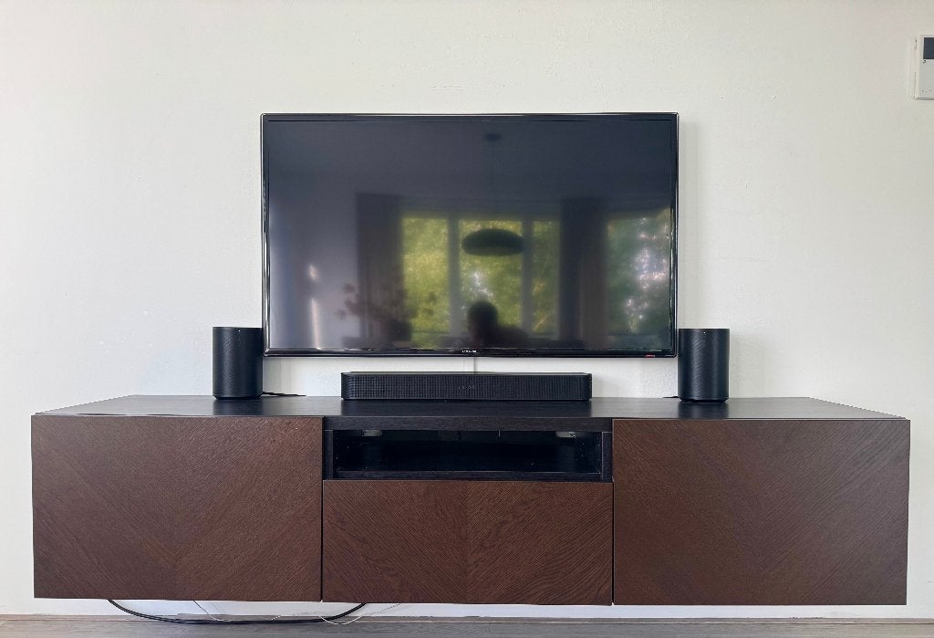 IKEA BESTÅ tv-meubel – donkerbruin eiken / zwart – 180 cm, Ophalen, Walnoot, bruin, zwart, Japandi, donkerbruin, eiken, Hedeviken
