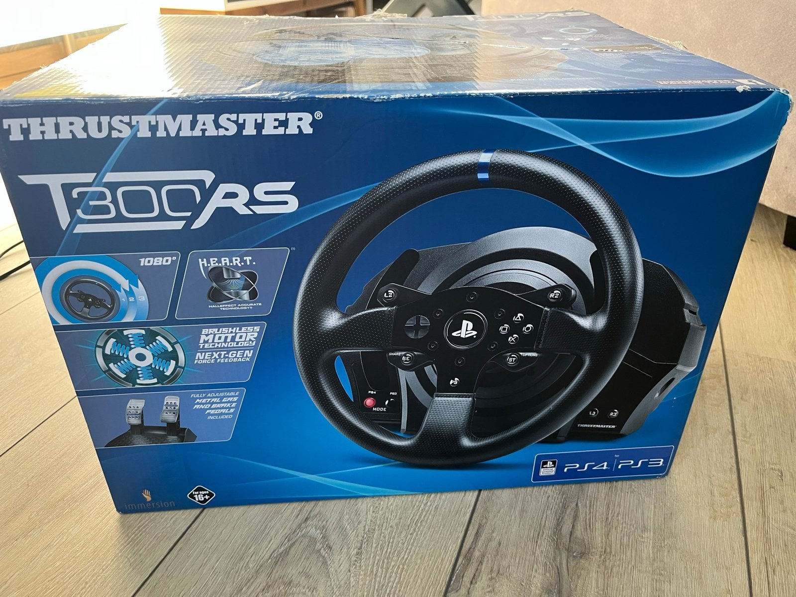 Thrustmaster T300 RS racestuur voor PlayStation, Ophalen of Verzenden, Zo goed als nieuw, Stuur of Pedalen, PlayStation 3