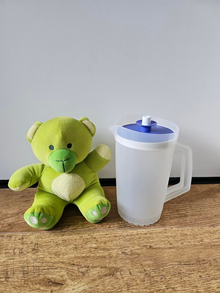 Tupperware sapkan ster- drukdeksel - 1 liter, Ophalen of Verzenden, Zo goed als nieuw, Wit, Beker of Kan