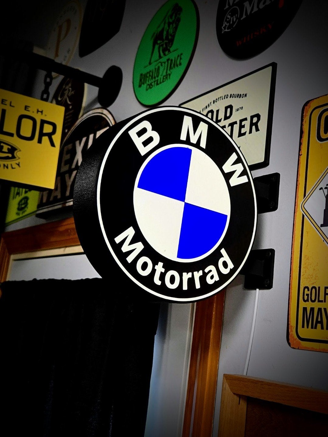 Nieuw Dubbelzijdig BMW Motorrad Lichtbord, Ophalen of Verzenden