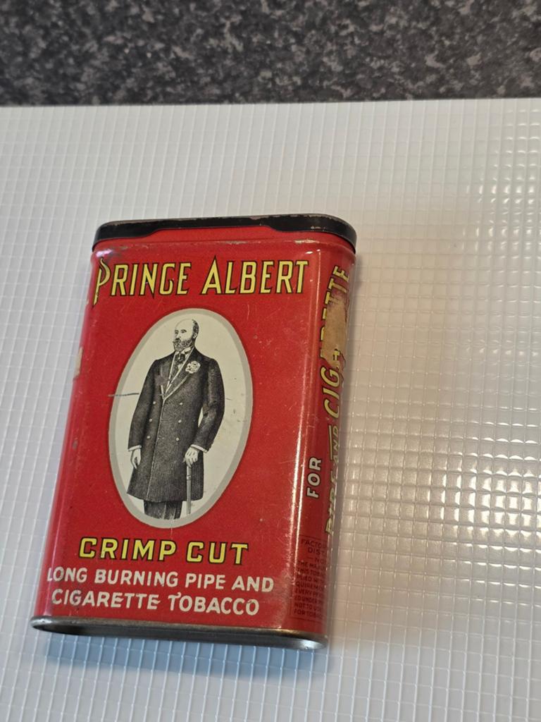 Vintage Prince Albert Tabaksblik - Crimp Cut, Verzamelen, Blikken, Ophalen of Verzenden