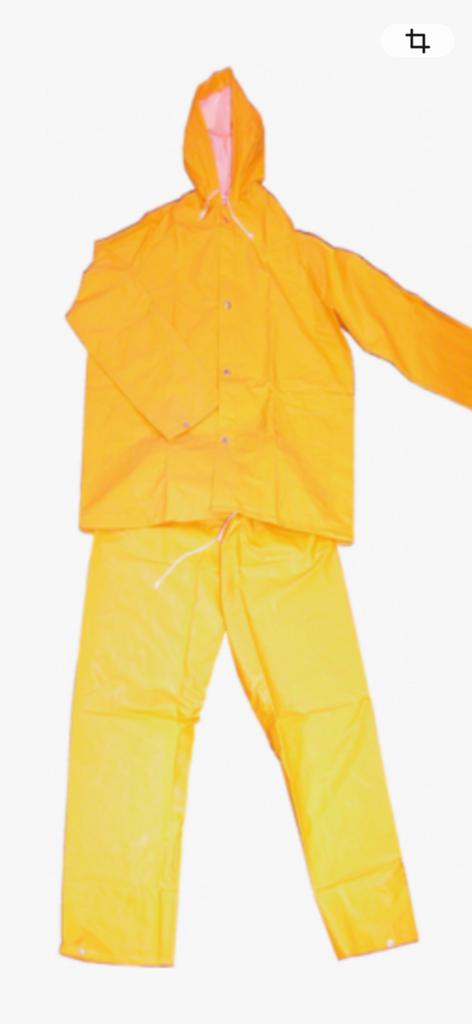 Regenpak pvc rayon geel XL, Ophalen of Verzenden, Nieuw, Jas