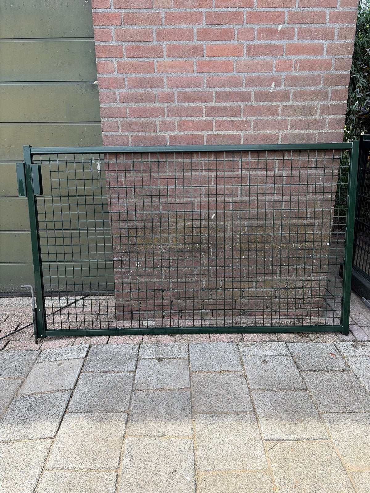 Groen gaashekwerk met poort, Ophalen, Met poort, Gebruikt, Gaashekwerk