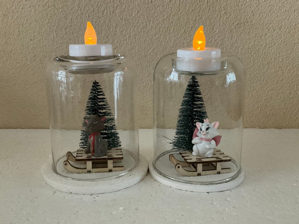 Disney aristocats - stolp - waxine houder - theelicht, Verzamelen, Disney, Ophalen of Verzenden, Overige figuren, Zo goed als nieuw