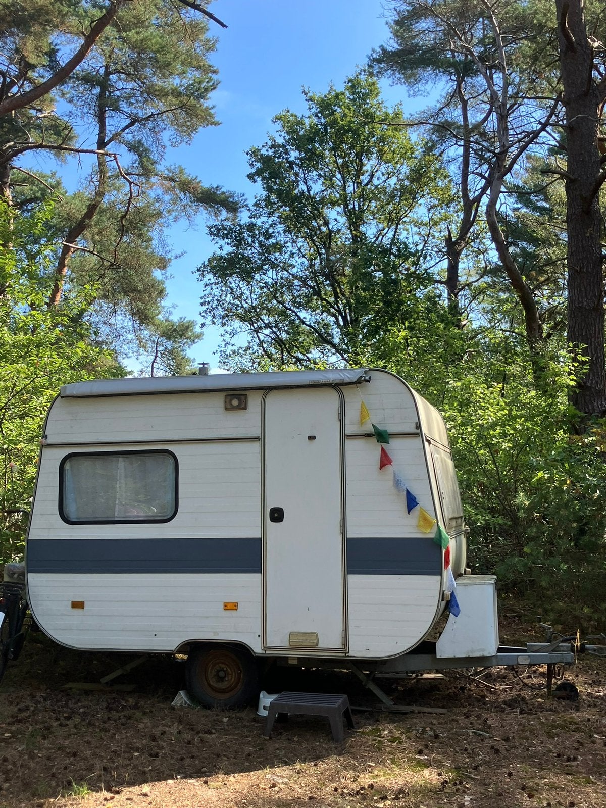 Mini caravan oldtimer 3x2 meter, Ophalen, Gebruikt