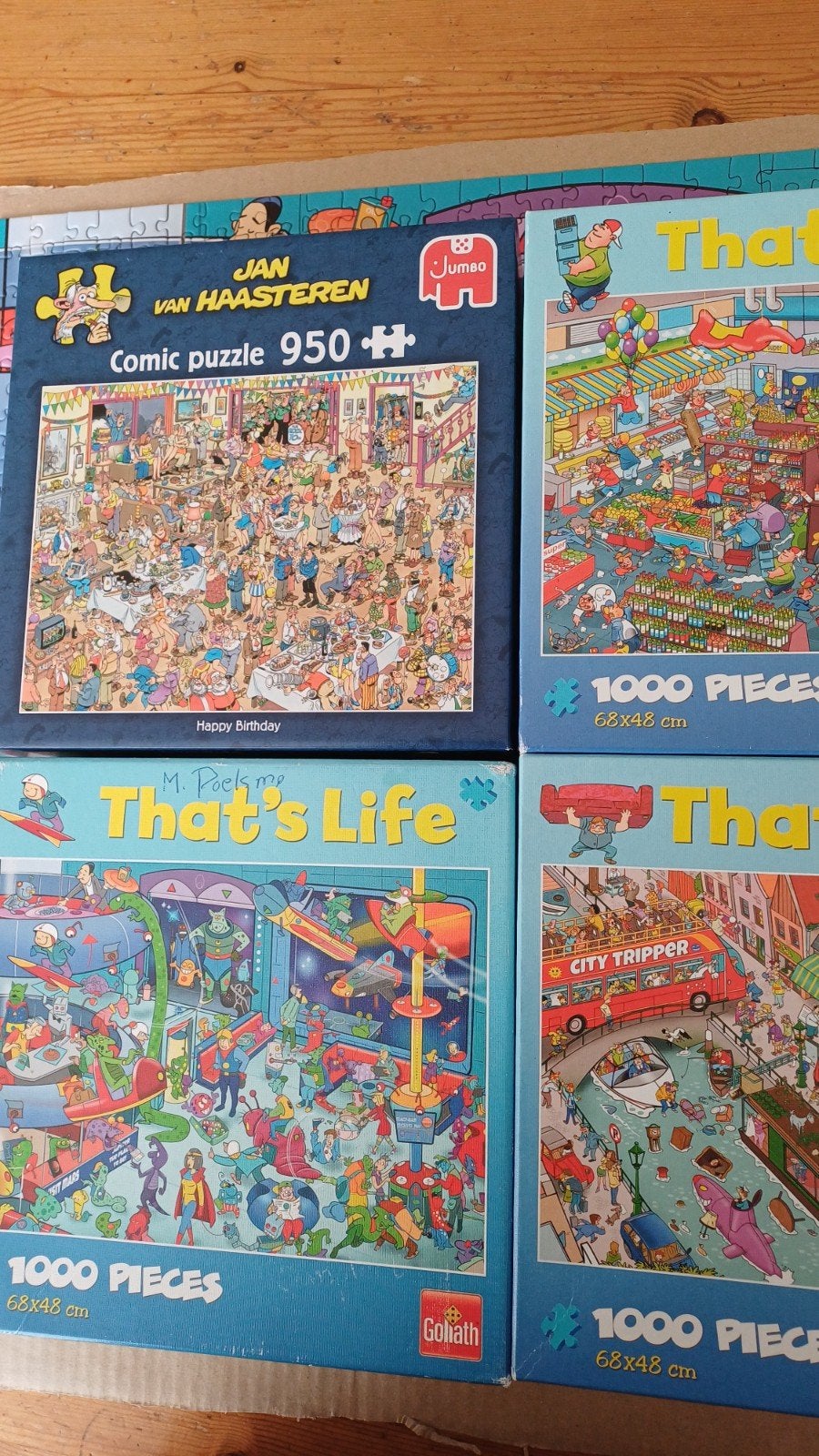 Diverse puzzels: Jan van Haasteren & That's Life, Hobby en Vrije tijd, Denksport en Puzzels, Ophalen of Verzenden, 500 t/m 1500 stukjes