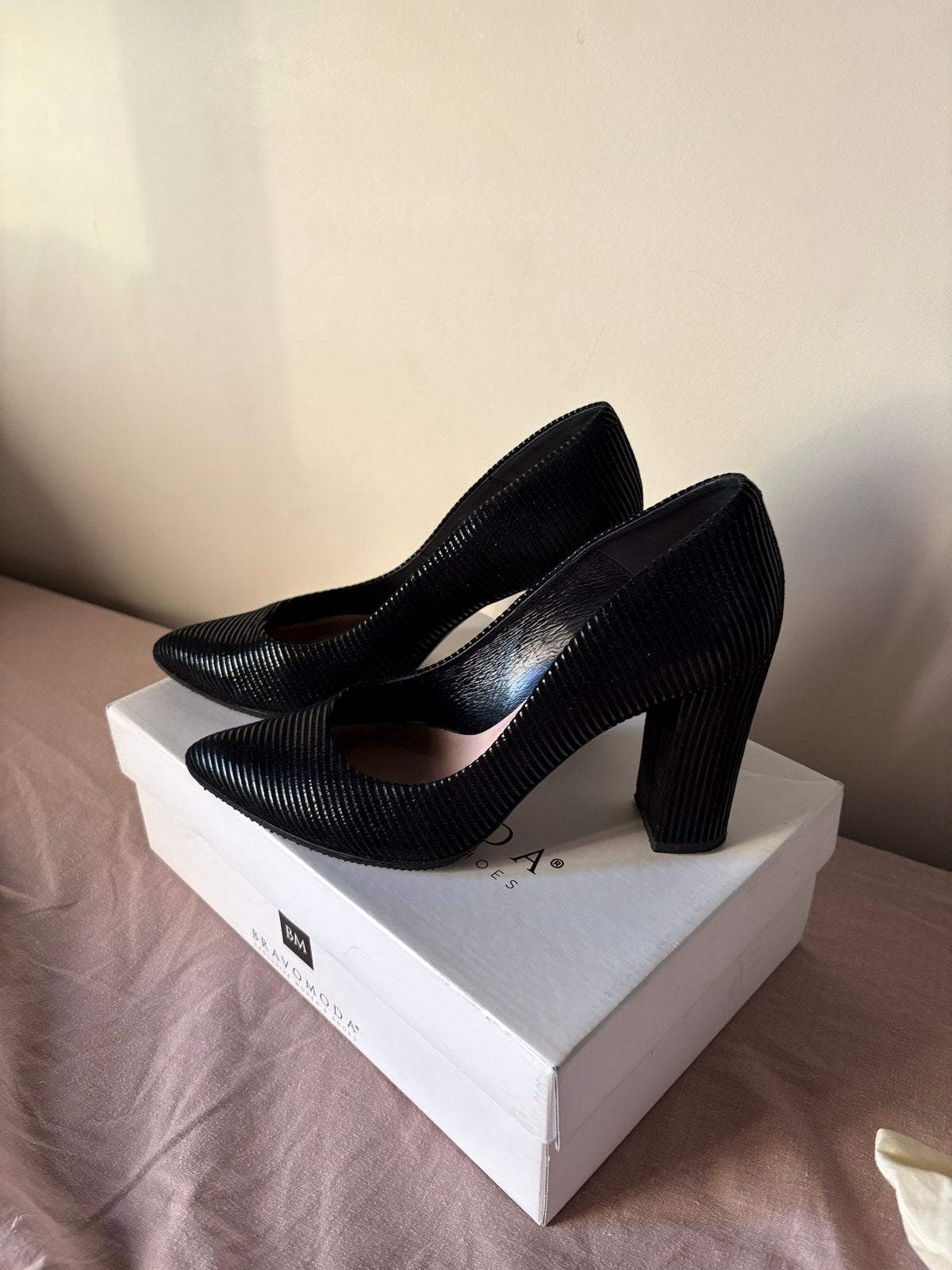 Bravo Moda Zwarte Pumps Maat 38, Kleding | Dames, Pumps, Zwart, Ophalen of Verzenden, Zo goed als nieuw