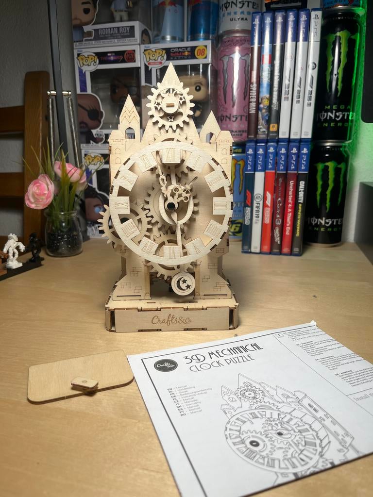 3D mechanical clock puzzle, Ophalen of Verzenden