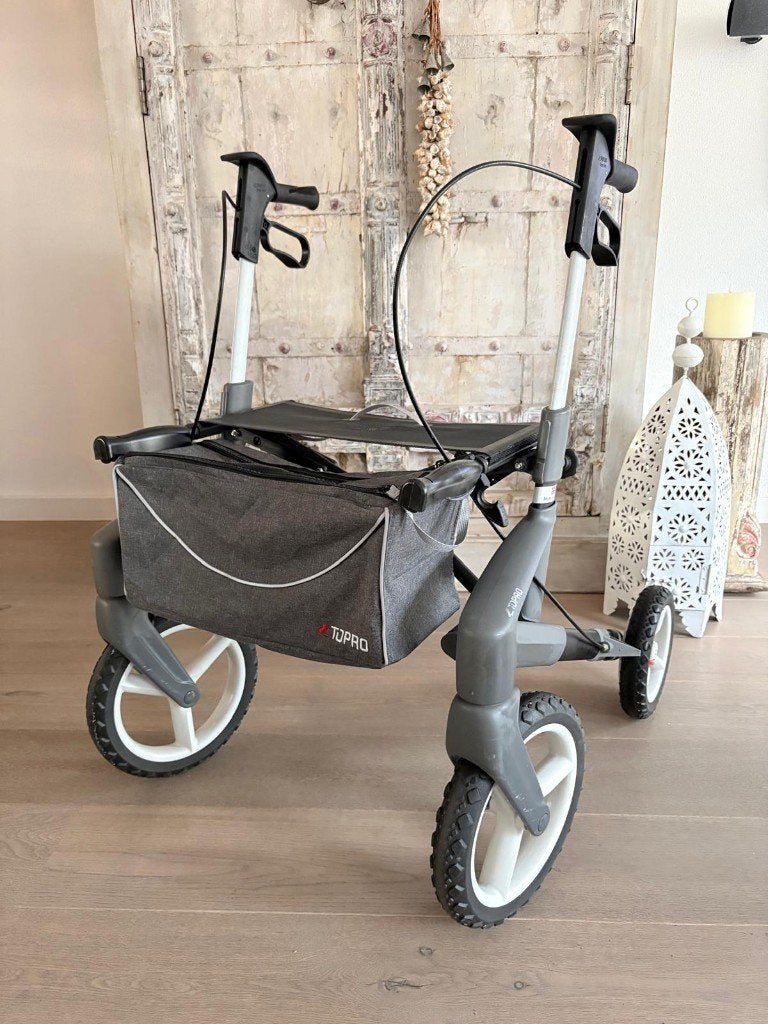 Rollator Topro Olympos ATR Zwart - S, Ophalen, Opvouwbaar, Zo goed als nieuw