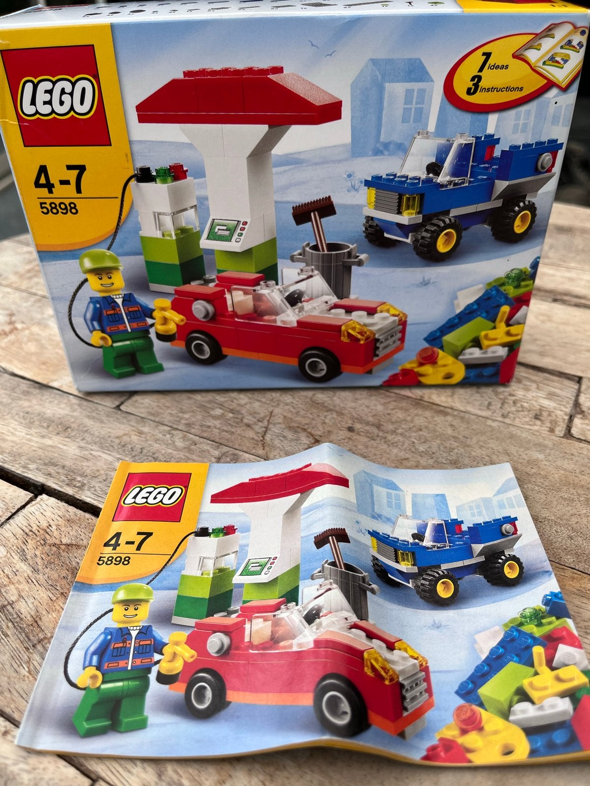 Lego Creator 5898 Auto's en Tankstation (4-7 jaar), Gebruikt, Lego, Ophalen of Verzenden, Compleet