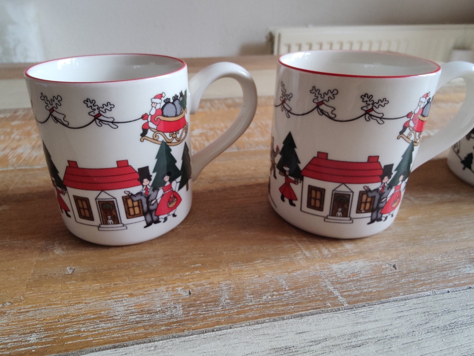 Mason's  Christmas village mokken nieuw, Verzenden, Nieuw, Overige stijlen, Kop(pen) en/of Schotel(s)