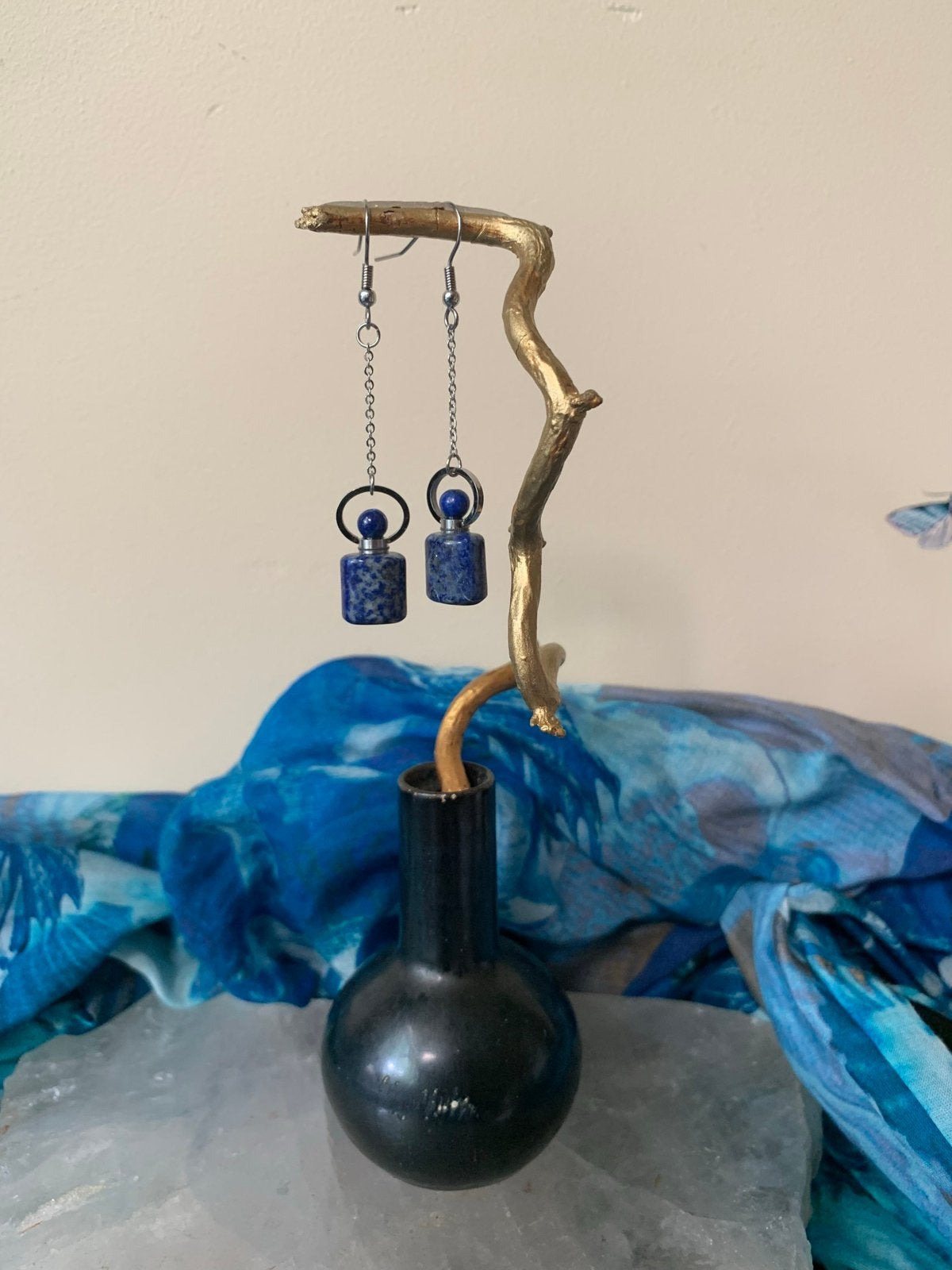 Lapis lazuli parfum as hanger beschermt uniek liefde magie, Sieraden, Tassen en Uiterlijk, Oorbellen, Hangers, Blauw, Nieuw, Ophalen of Verzenden